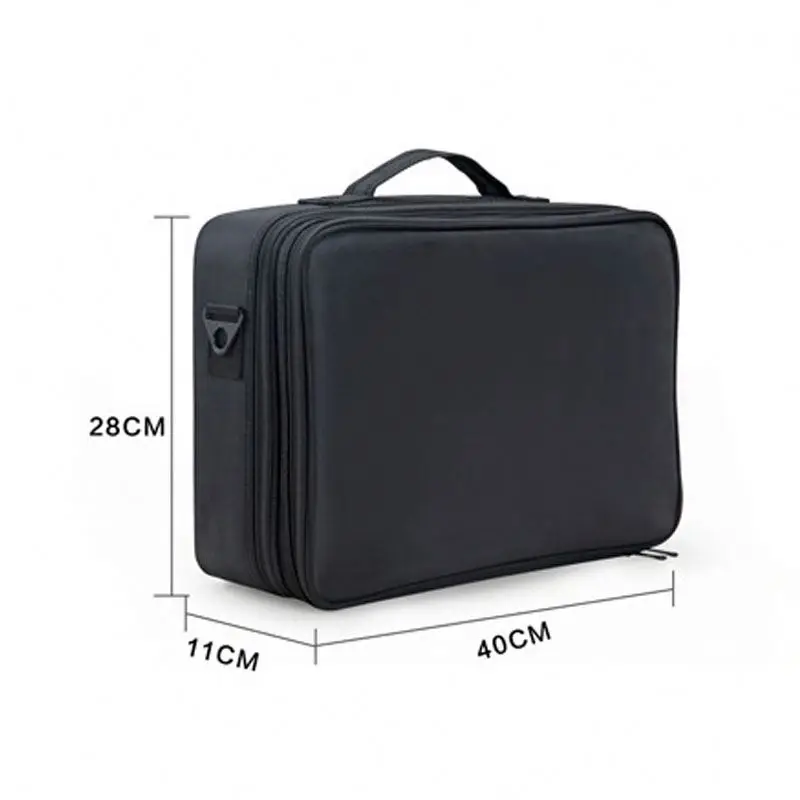 
Multilayer Cosmetic Bag With Small Boxes Protable Outdoor Organizer Beauty Case with Eyebrow Pencil Lipstick Puff Cake 