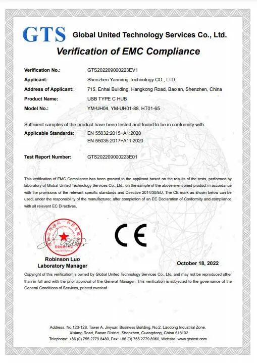 4-Port USB 2.0 Hub USB Multi Hub High Speed Data Transfer 4 in 1 USB Hub with switch