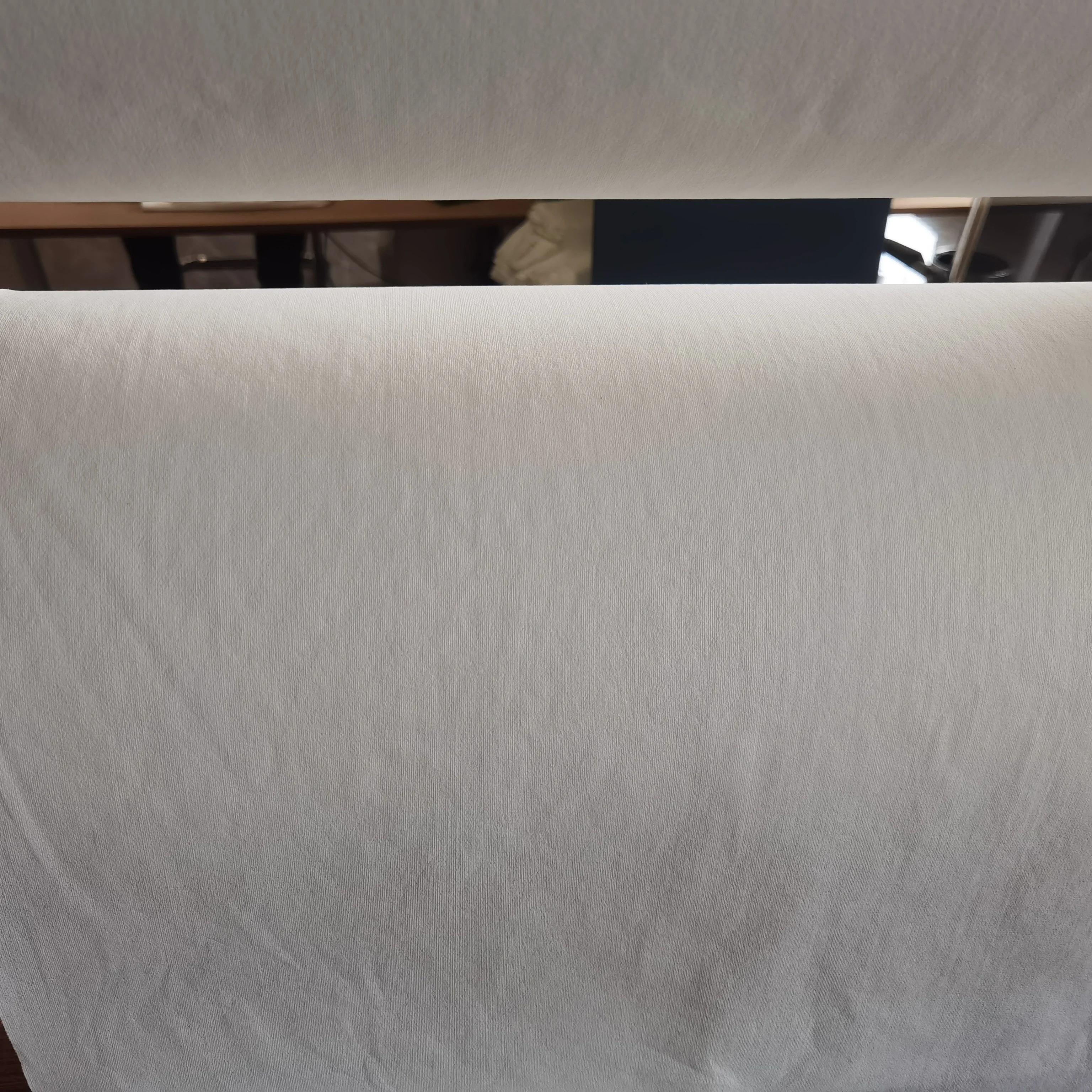 35-60GSM PET50N50 Spunlance Non woven Half Cross Mesh Spunlace Nonwoven  Fabric for Dry Wet Wipes