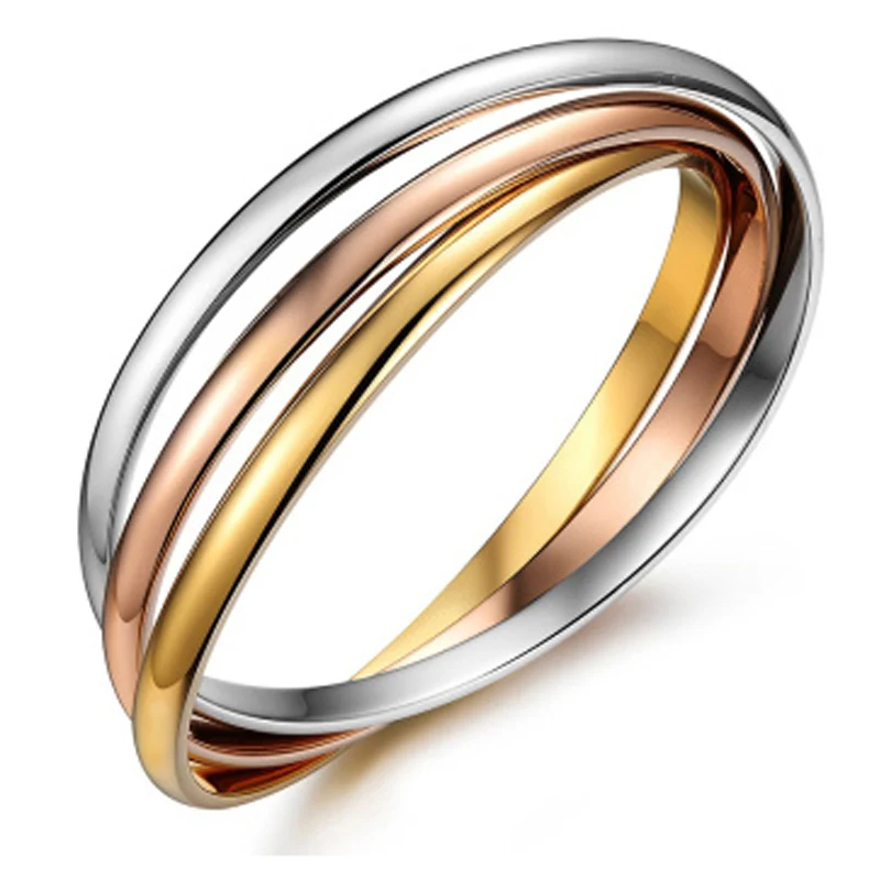 New Arrival Stainless Steel Jewelry Simple Mix Color Plated Bangle Bracelet For Women & Men