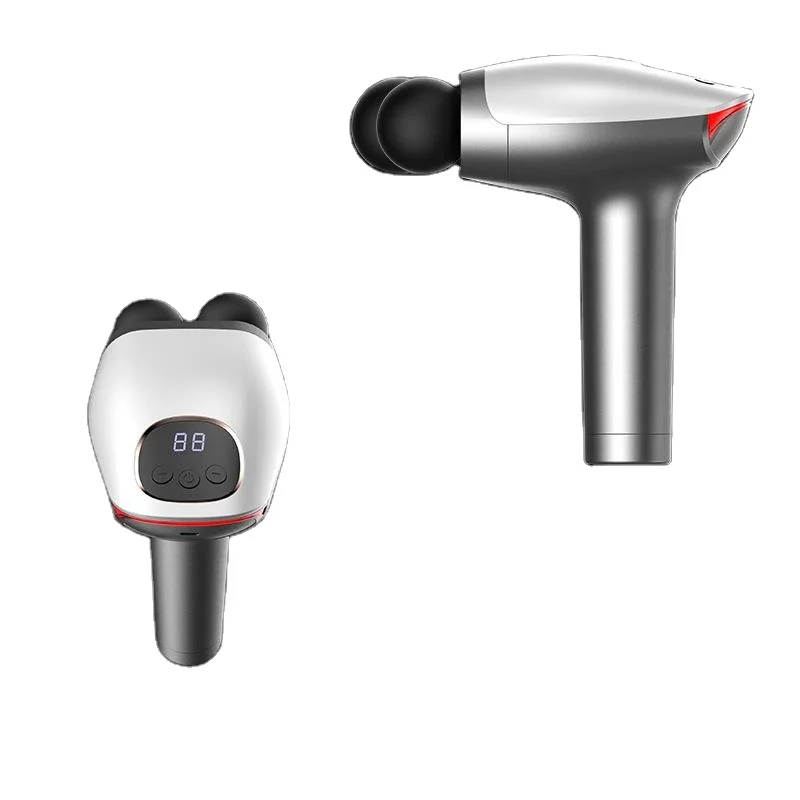 New Arrival Dual Heads Massage Gun Professinal Fascia Gun Electric Massage Machine for Pain Relieve Body Exercise