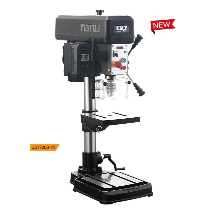 ZS1720B-VS High precision bench drill with variable frequency, two speed and stepless speed regulation