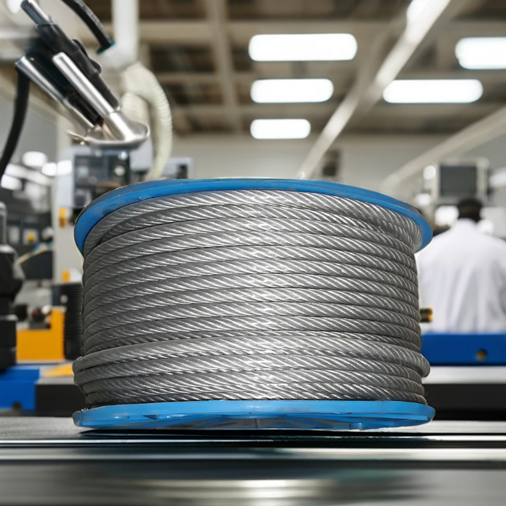 High Carbon Electro Galvanized Hot Dip Galvanized Steel Wire Rope 6X12+7Fc 7mm