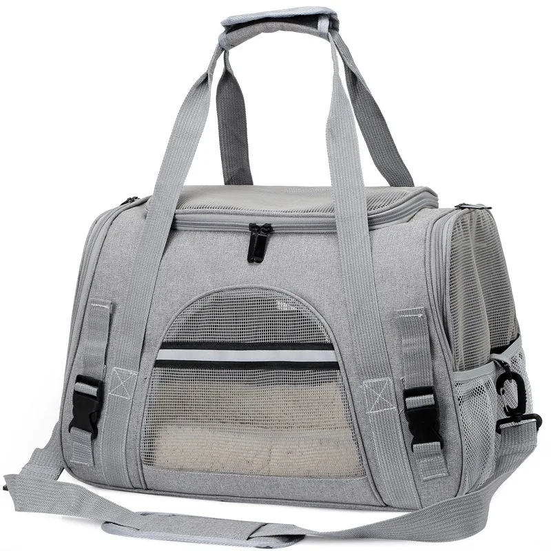 Manufacturer wholesale customization Hot sale Portable Pet Carriers Mesh window Sling large capacity Cat Bag Pet Dog Carrier Bag