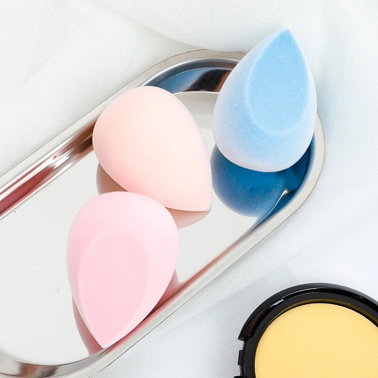 Wholesale Private Label Cosmetic Velvet Beauty Egg Super Soft Non-latex Beauty Sponge Puff Microfiber Makeup Sponge