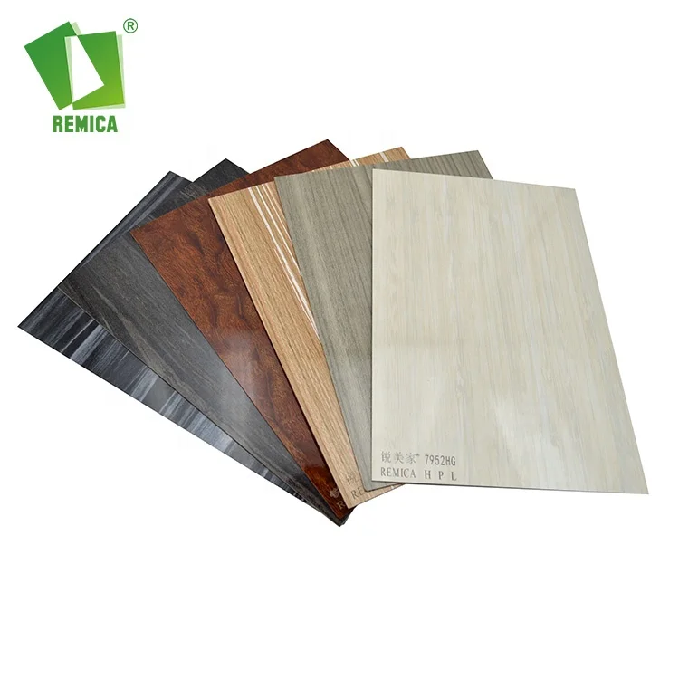 Phenolic HPL Sheet 0.7mm Formica Solid Color HPL Black High Gloss Laminate Sheets