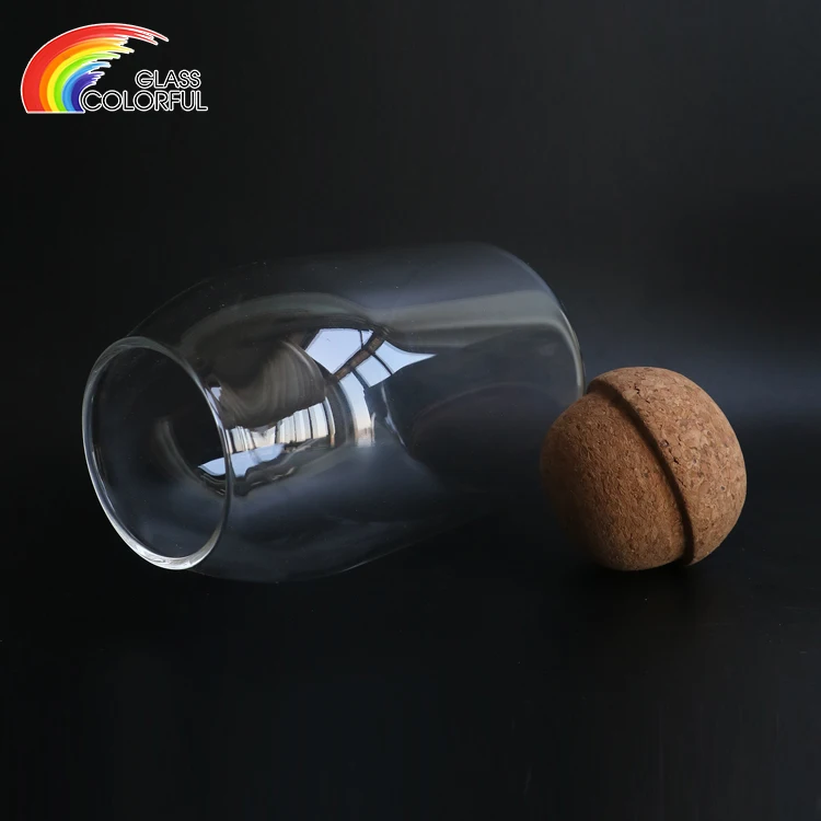 Food storage container sets borosilicate glass jar with cork