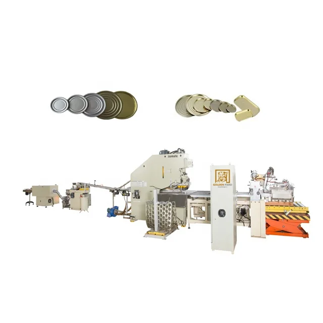 Automatic production line easy open ends machine metal can lid making machine