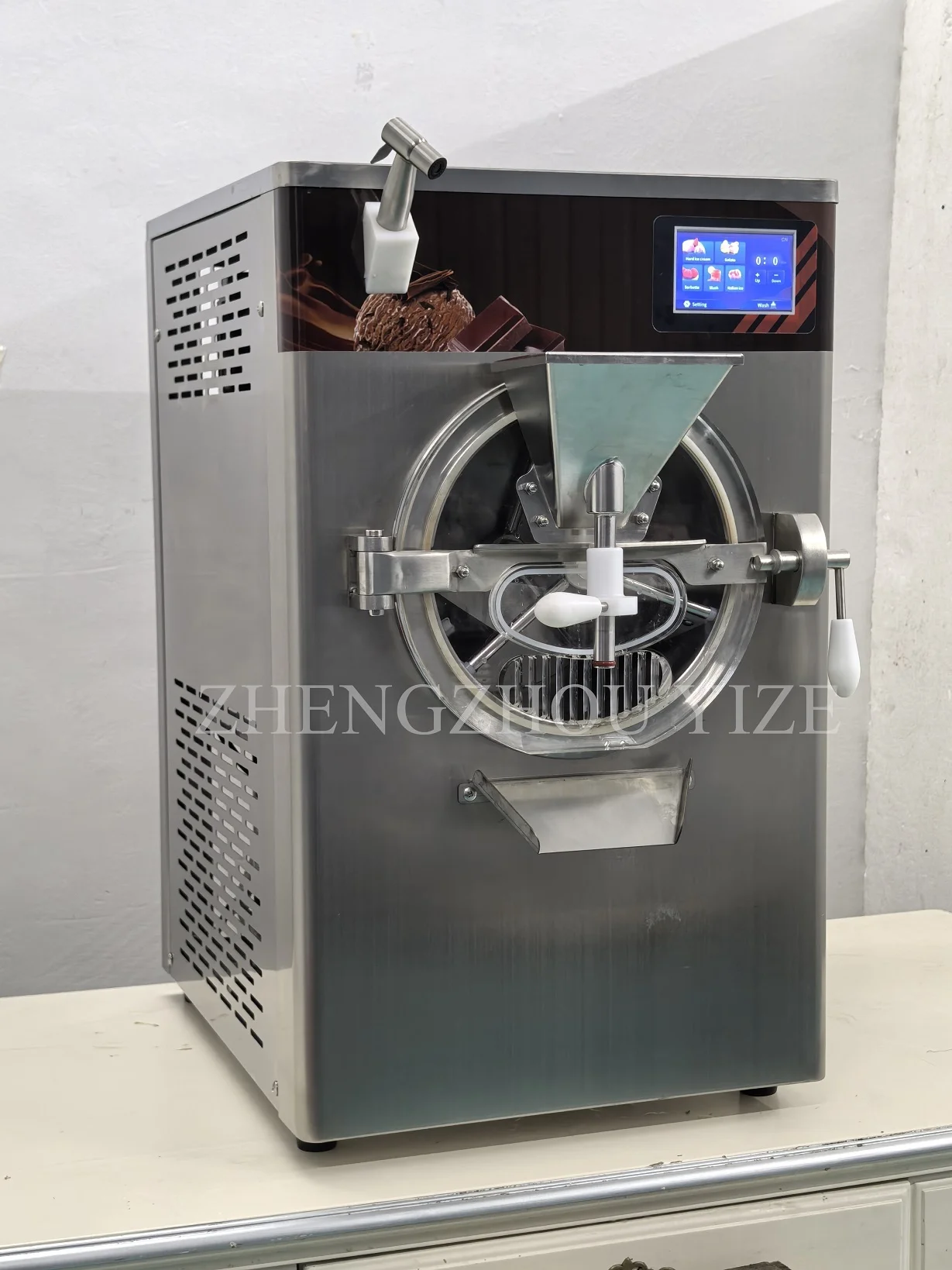 Ice Creme Machine Commercial Automatic Ice Cream Cone Machine 48L/60L Hard Ice Cream Machine