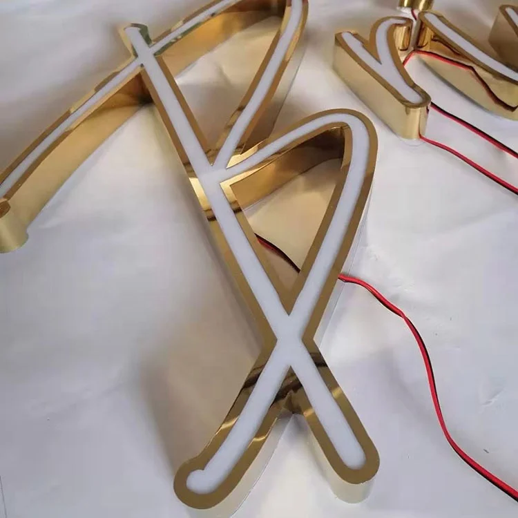 decoration wall hanging front logo signage acrylic led letter sign led store front signs outdoor custom led signs