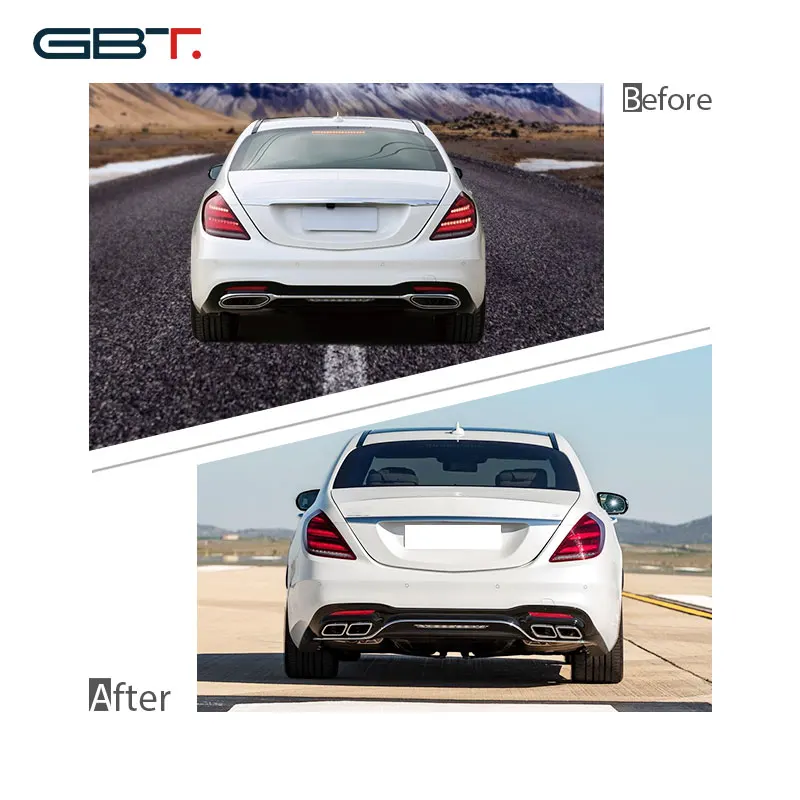 GBT Прямая поставка комплектов кузова автомобиля w222 facelift s63 amg стиль модифицированный для mercedes benz s