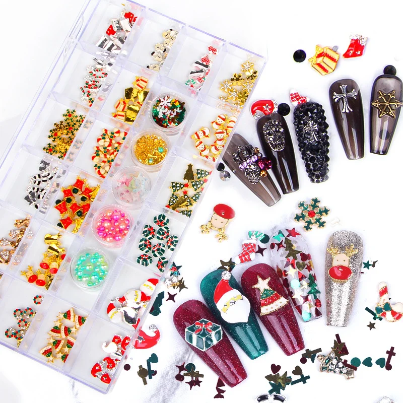 Nail Art Rhinestone Hot Sale Jewelry Colorful Diamond 3D Mixed-Design Nail Decorations