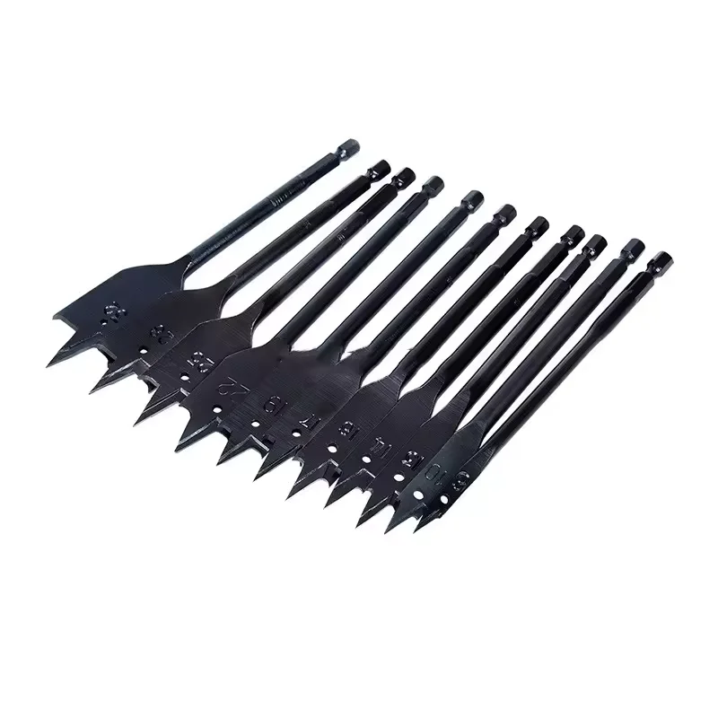 11Pcs 6-32mm Factory High Quality Center Point Flat Wood Spade Boring Drill Bits For wood drilling