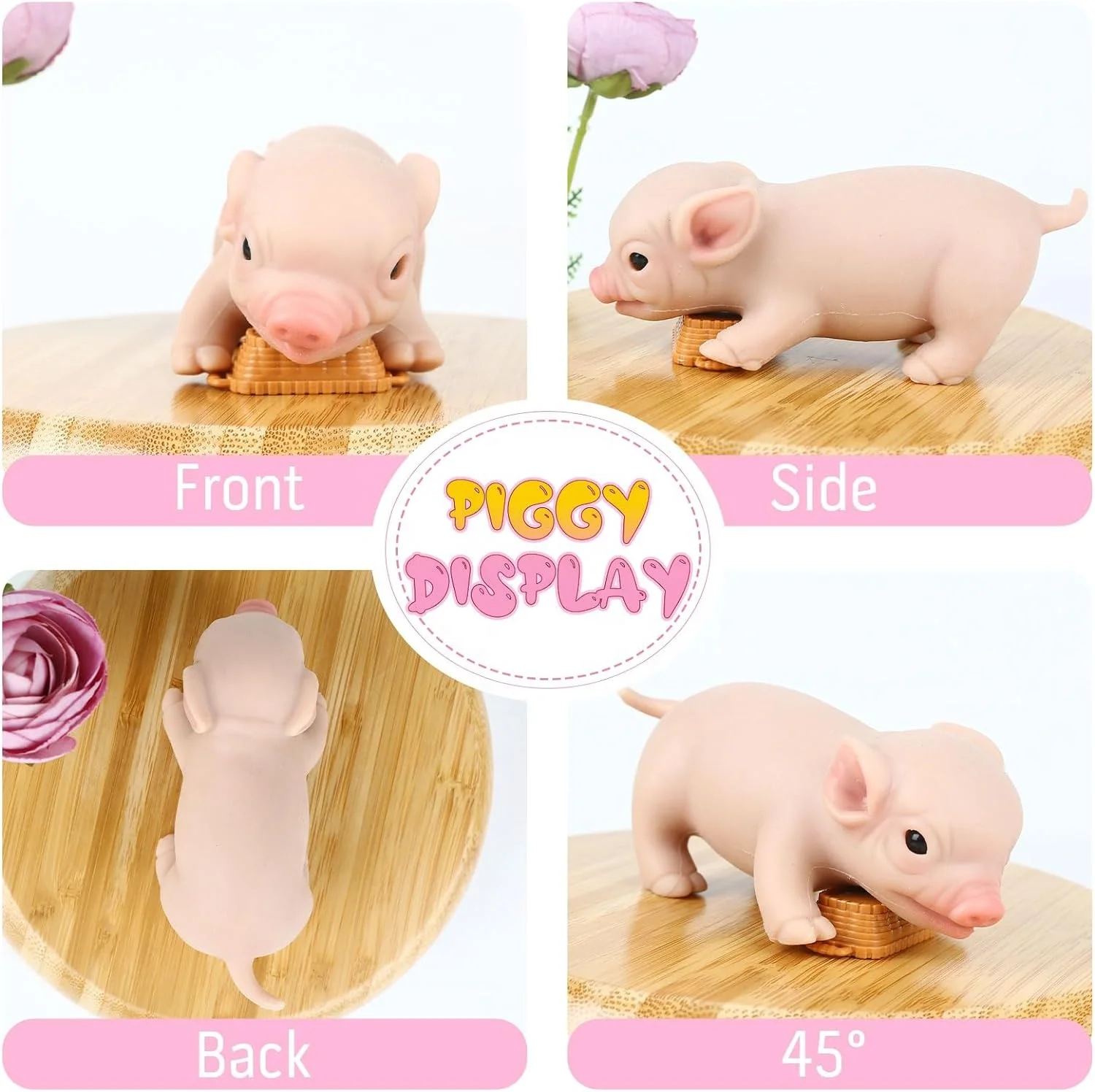 14CM Realistic Mini Pig Doll Soft Silicone Educational Animal Toy Best Gifts for Kids