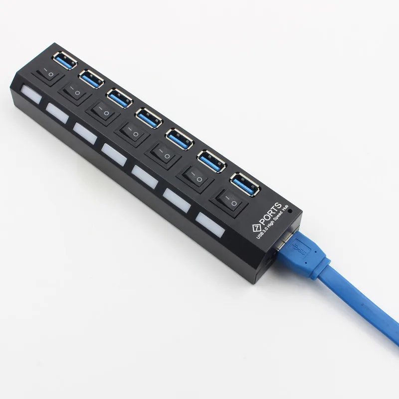  Концентратор 3 0 4/7 портов микро-USB концентратор разветвитель с адаптером питания USB-разветвитель 5