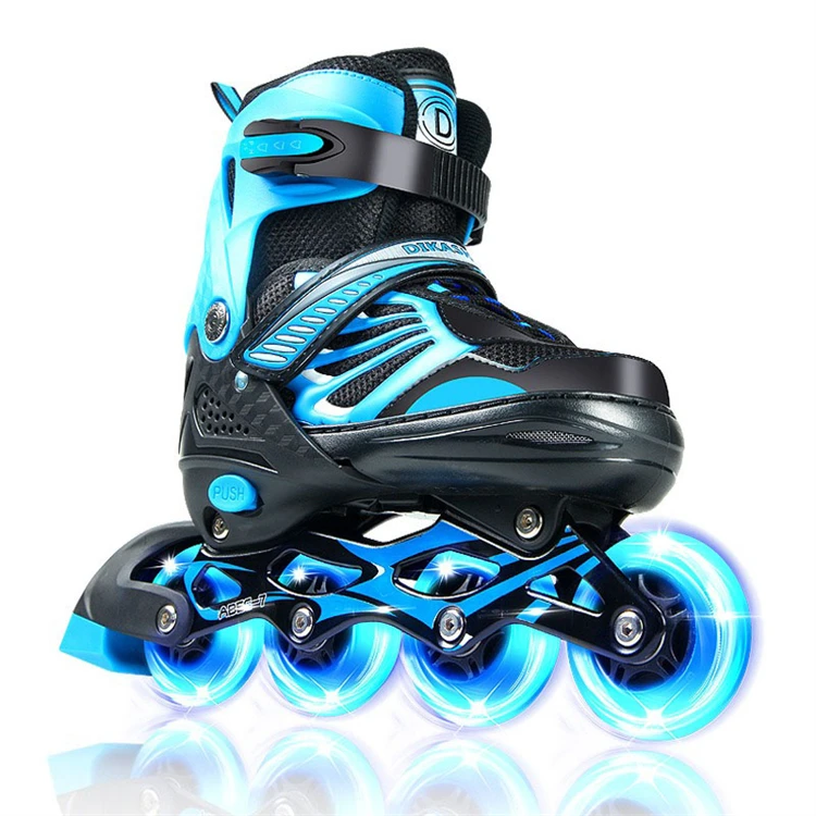 2024 New Arrival 4 Wheels Skating Children Flashing Roller Inline Skate for Kids