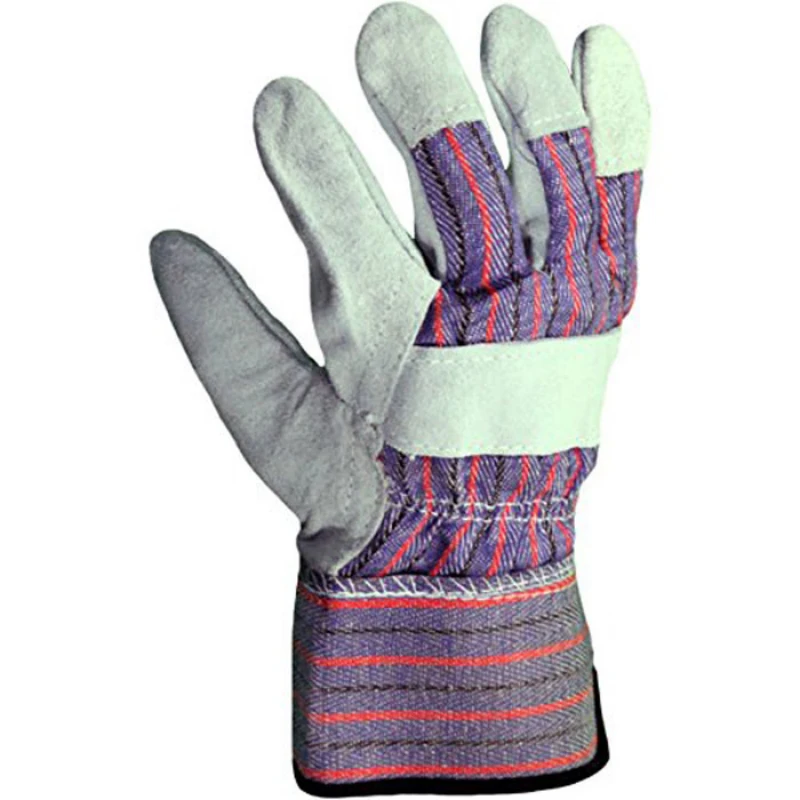  Кожаная перчатка ZM из коровьего спилка Рабочая на всю ладонь кожаная Сварочная