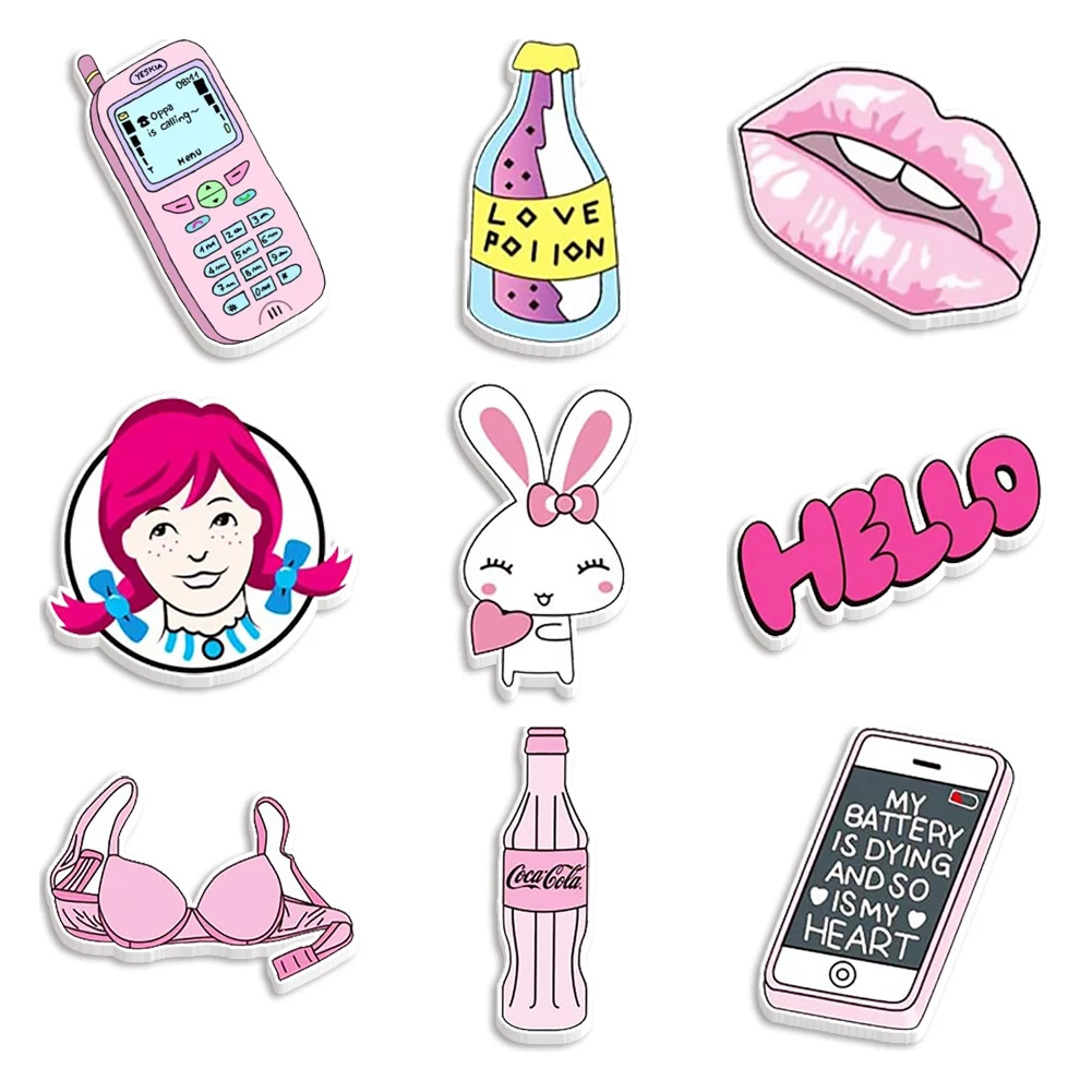 Pink Series Planar Resin   for Crafts Assorted Small Size Resins DIY Phone  Decorations