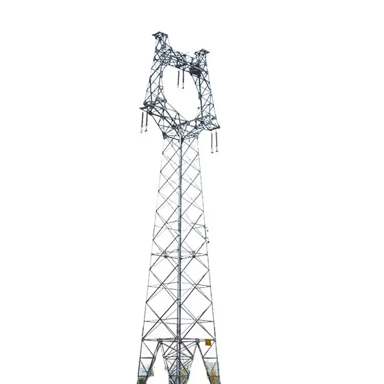 China Manufacturer Angle Telecommunication Steel Monopole Power Transmission Tower
