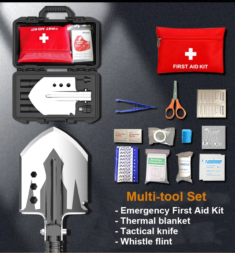 Firstents Emergency EDC Survival Tools SOS Earthquake Aid Equipment Fishing Hunting Camping Hiking Survival Gear Kit