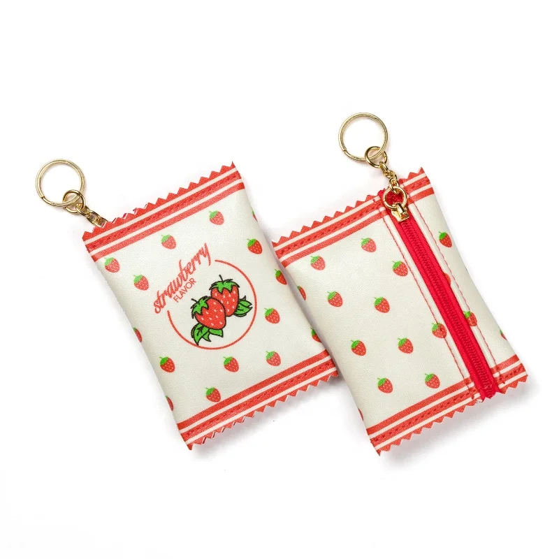 Cute Mini coin case Eco-friendly leather coin purse Change Purse with zipper for keychain