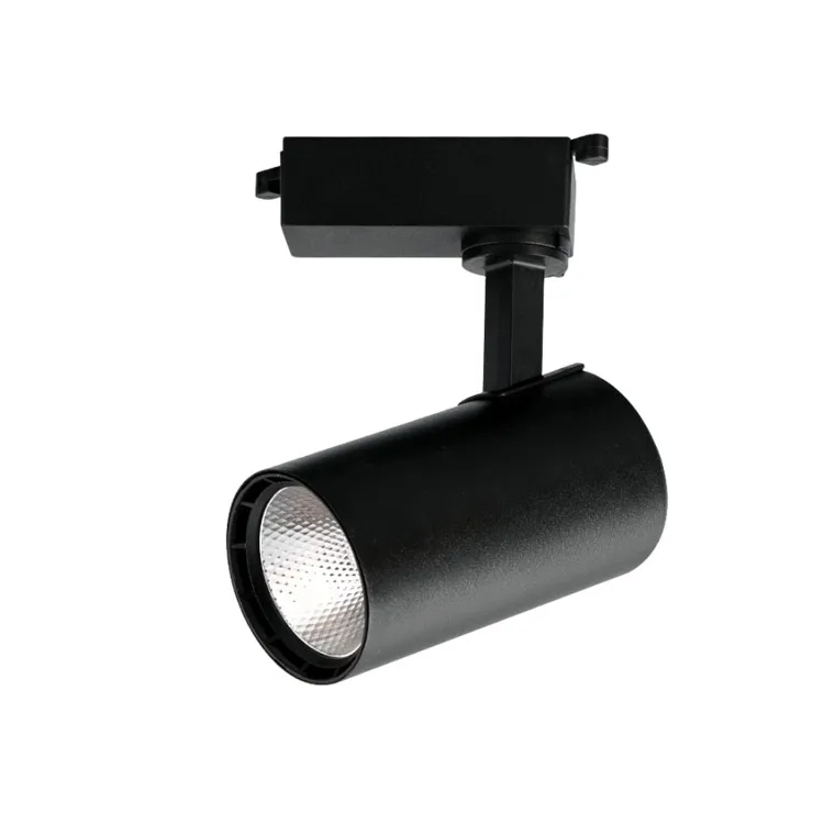 Aluminum Alloy Housing 3CCT 10W/20W/30W Black Modern Rail Lighting Adjustable Beam Angle Magnetic COB LED Track Light