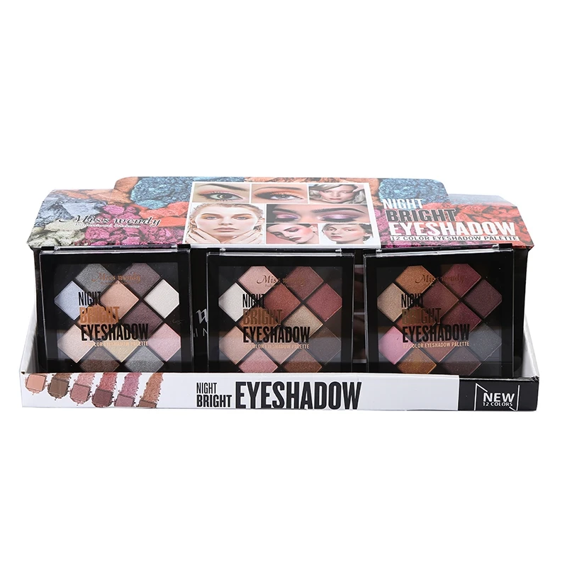 Wholesale Fashion 16 Color Pearlescent Eyeshadow Palette Waterproof Makeup Box Nude Makeup Without Blooming