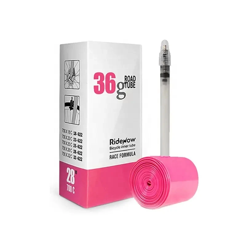 Трубка RideNow 36g 700C x 18 23 25 30 32 для шоссейного велосипеда с клапаном Presta 65 мм суперлегкая велосипедная трубка