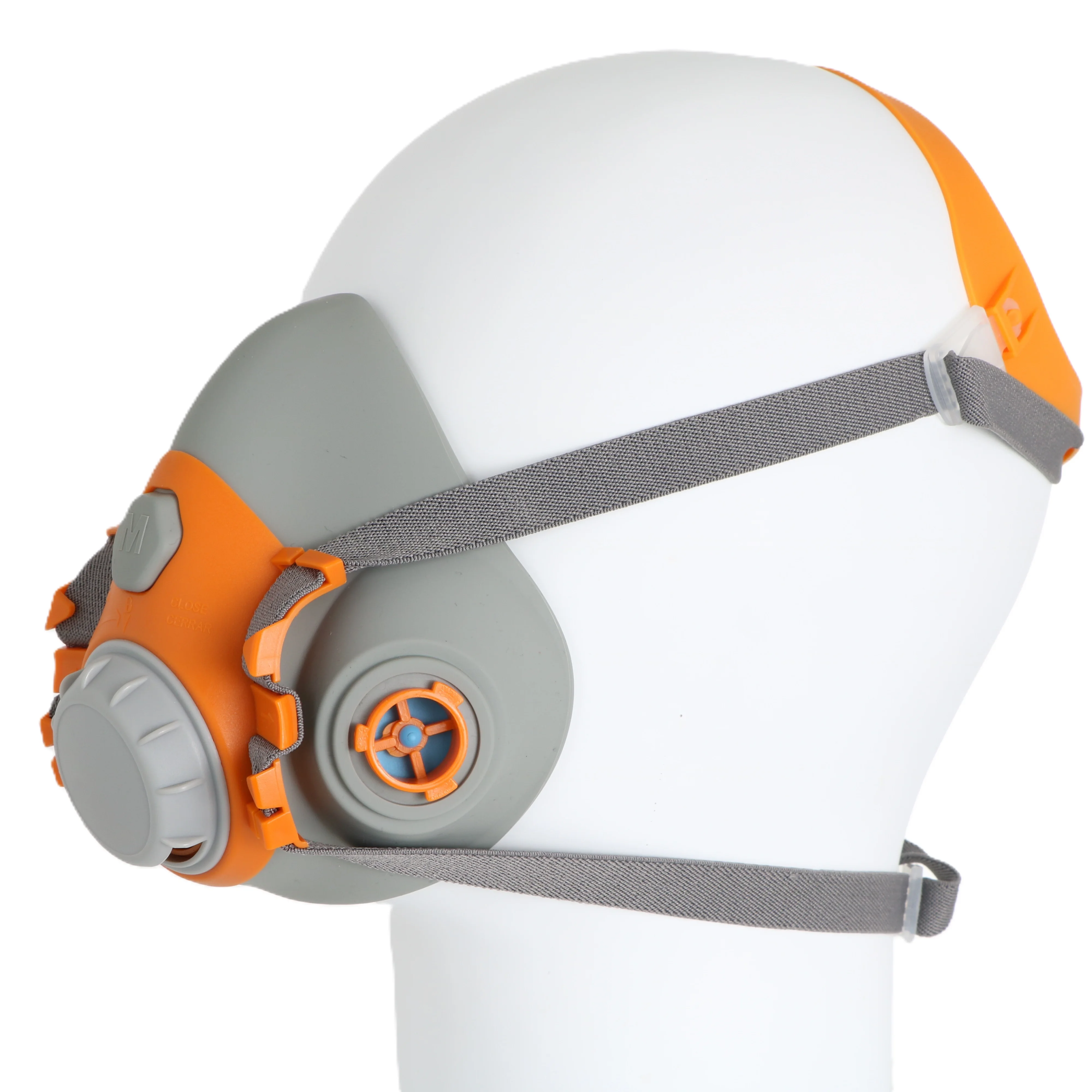 Hot Sell European Union Standard Gas Mask 8800 Food Grade Silicone Reusable Half Face Chemical Gas Mask at Factory Price