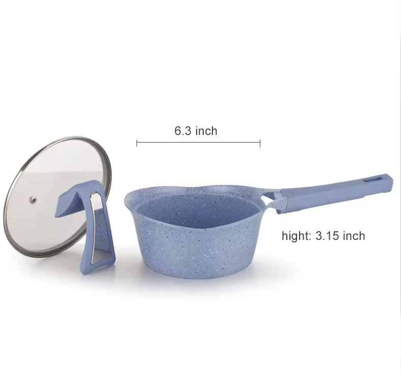 New Design Korean Style Kitchen Utensils Cooking Pot And Pan Die Casting Aluminum Cookware Set
