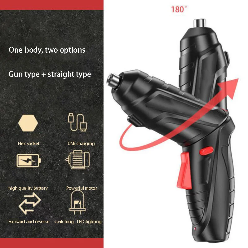 Factory good Quality Cordless Electric Screwdriver 3.6V Practical Home Tool Kit