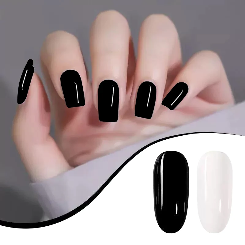 Frenshion Gel Polish Private Label New 1KG Bottle Super Black and white Colors Nail UV Gel Polish