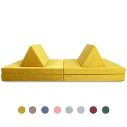 Factory Kids Creativity Soft Printing Sofa Safety Building Blocks Kids Play Couch Foam/