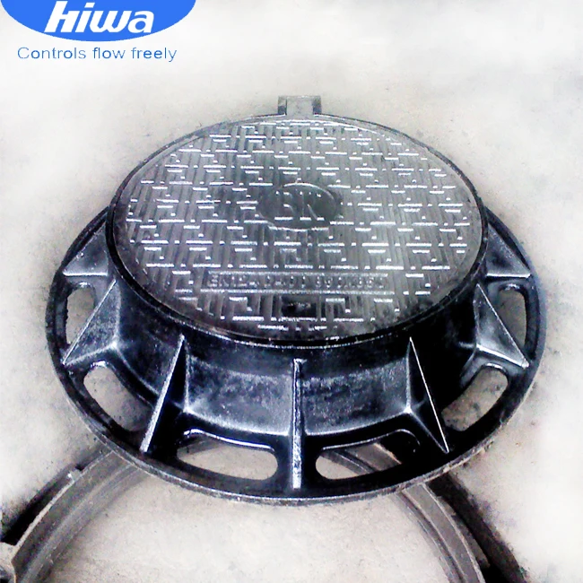 N124 D400 крышка люка из ковкого чугуна, крышка люка из чугуна, крышка люка для сточных вод