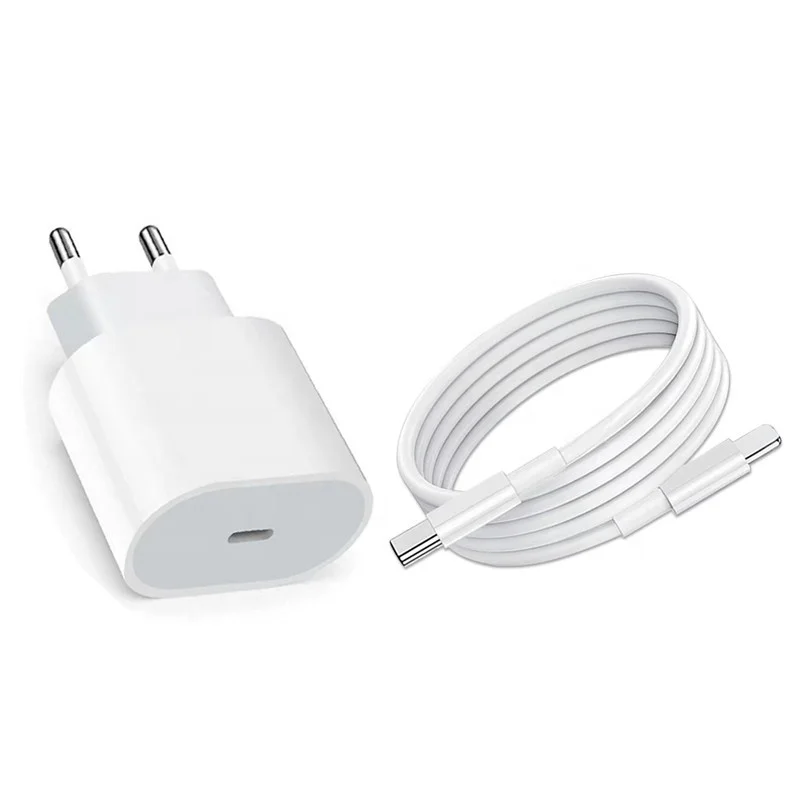 Eu us plug pd 20w  usb c fast charger pd 20w wall charger for Original iPhone