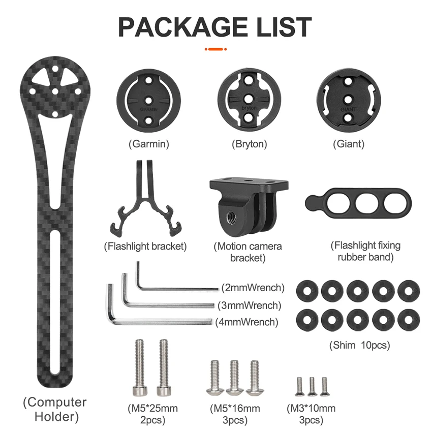 TOSEEK Bicycle Computer Holder Stopwatch Mount Garmin Gopro Bryton Wahoo Bicycle Stand Carbon Gps Bike Support Bike Accessories