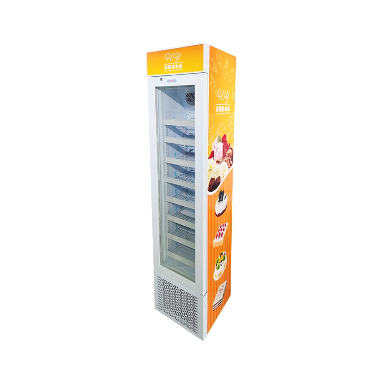 Meisda SD105B 105L тонкий вертикальный дисплей для мороженого со стеклянной
