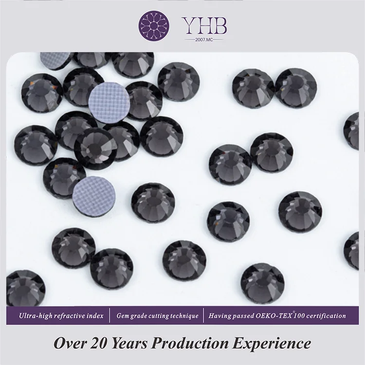 Wholesales DIY Flat Bottom Hot Fix Rhinestones Crystal Glass Beads For Jewelry Making