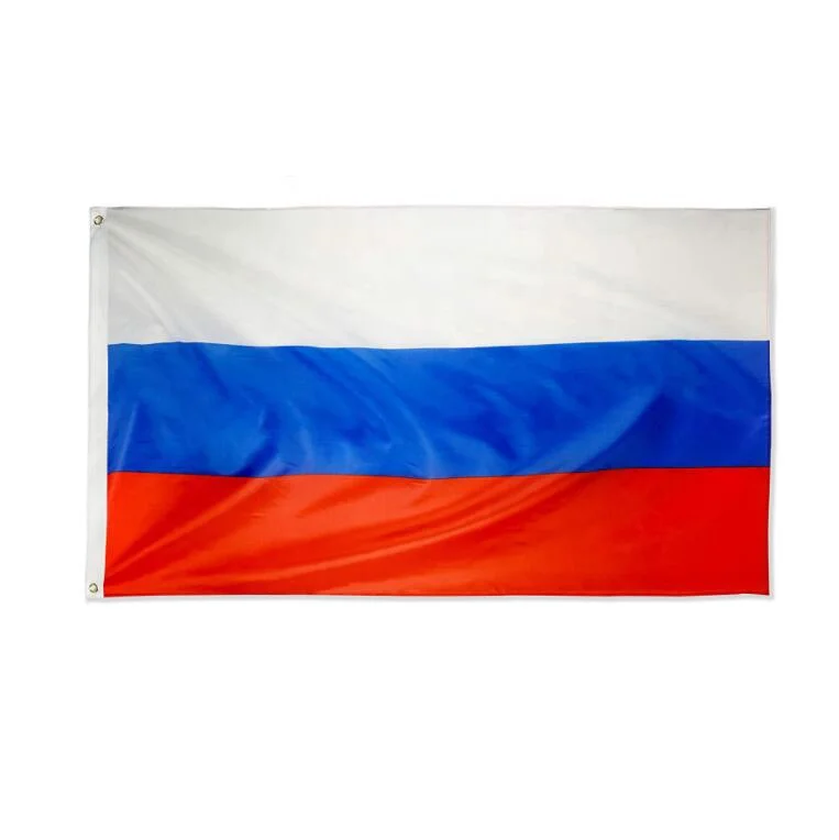 Быстрая доставка точечная поставка устойчивый к выцветанию 3x5 футов 90x150 см белый синий красный 100% полиэстер флаг Российской Федерации