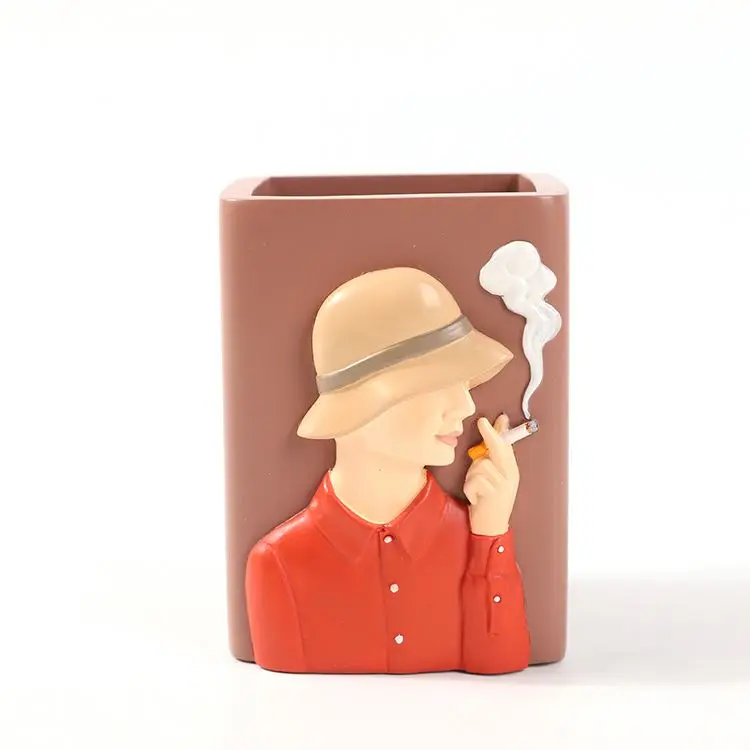 
Custom Eyebrow Pink Organizer Desk Pencil Containers Cup Pen Holder 