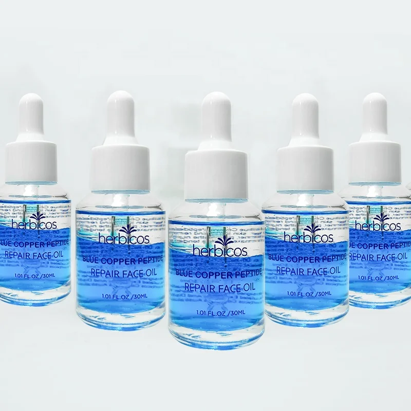 Korean 30ml Hyaluronic Acid Serum Whitening Anti-Aging Liquid Blue Peptide Skin Care Face Serum