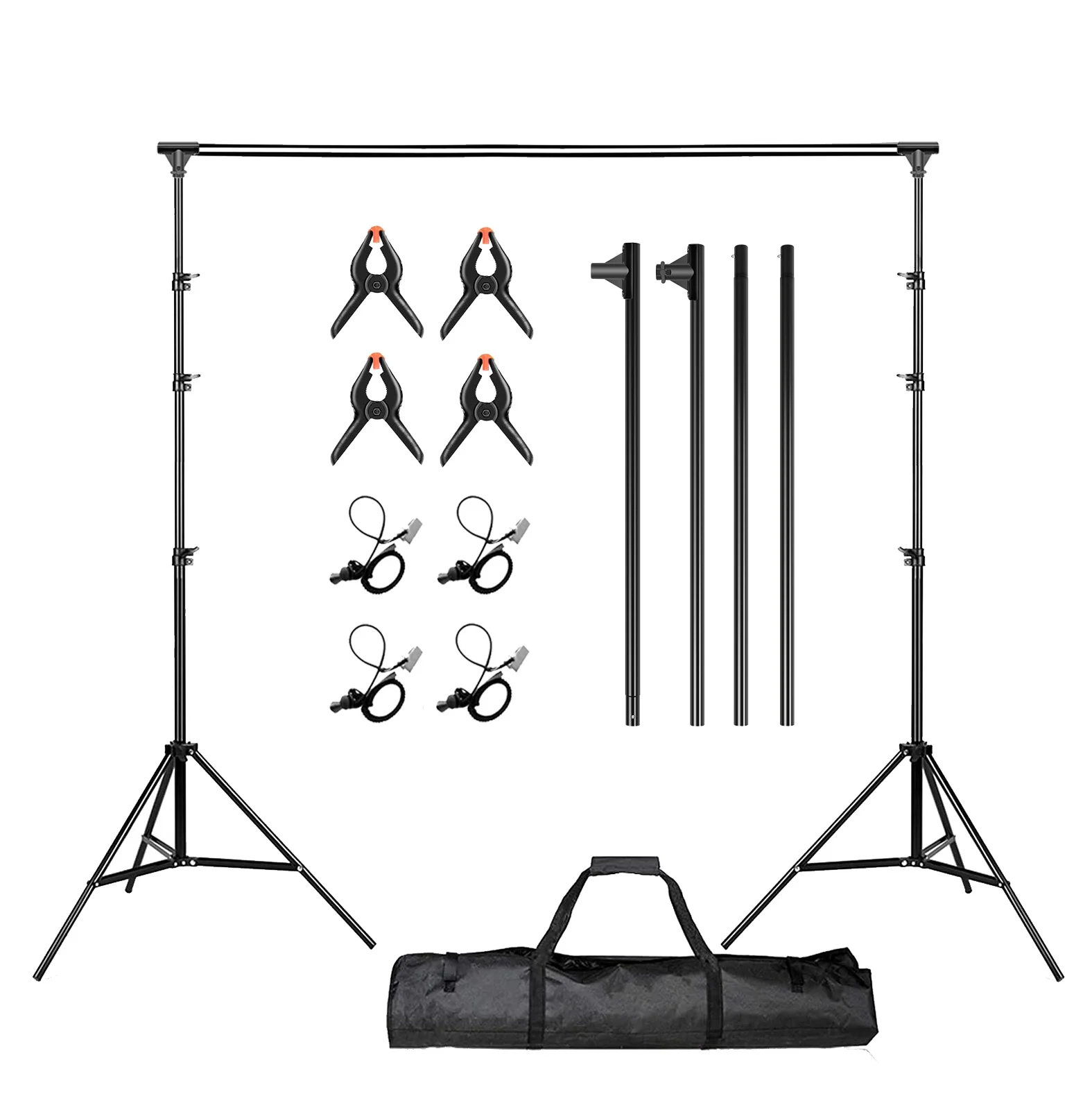 Система поддержки фона 3 м X 3 м/10 футов X 10 футов и 4X85 Вт 5500k лампы, зонтики софтбокс комплект непрерывного освещения для фото