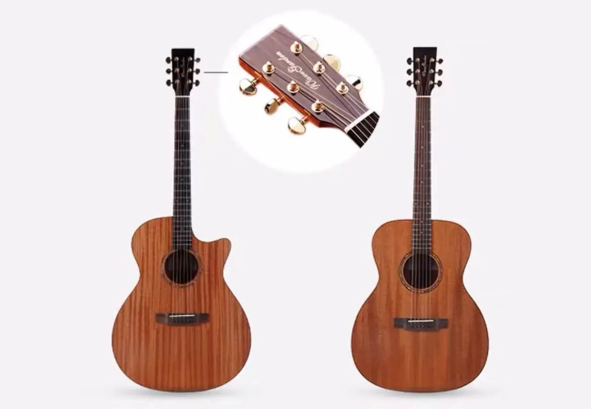 Stringed Instruments China oem with electric pickup EQ Top solid wood Professional 41 inch acoustic guitar