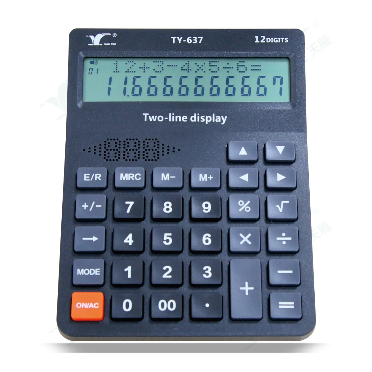2 Line Display Office Calculator two AAA Battery English/Russian Conversion Voice desk calculator