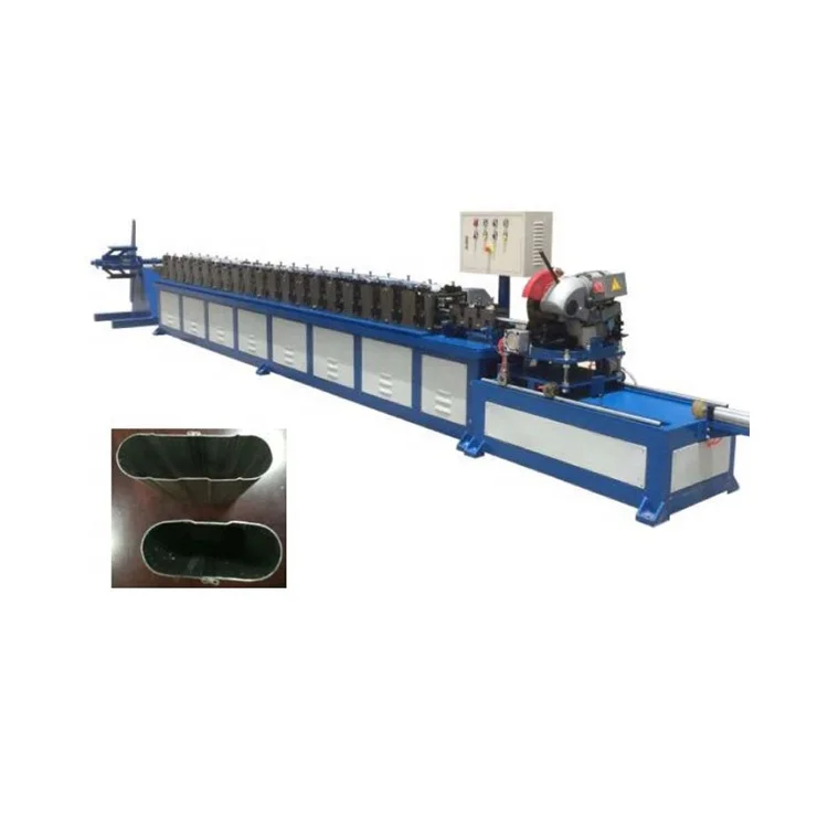 Factory Automatic Flat Oval Duct Spiral Pipe Forming Machine