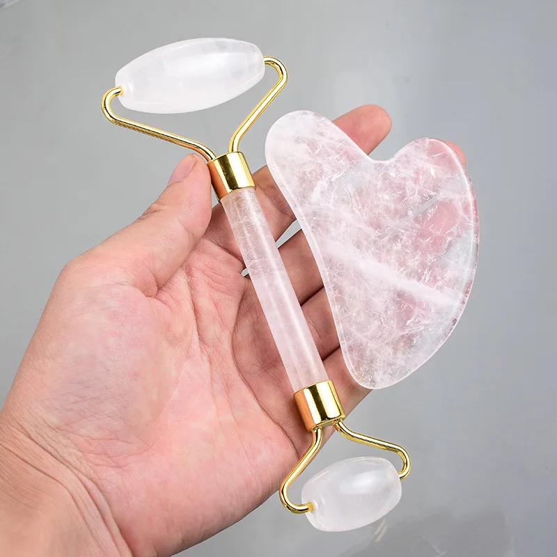 Manufacturer Pro Facial Massager Stone Face Gua Sha Gemstone Roller, Guasha, 3D Mas And Et Ridoki Guasha Jade Roller