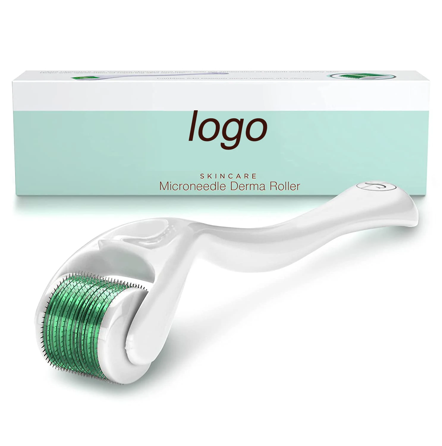 High Quality Derma Roller Beard Hair Growth Treatment Microneedle Dermaroller Matt Black Derma Roller
