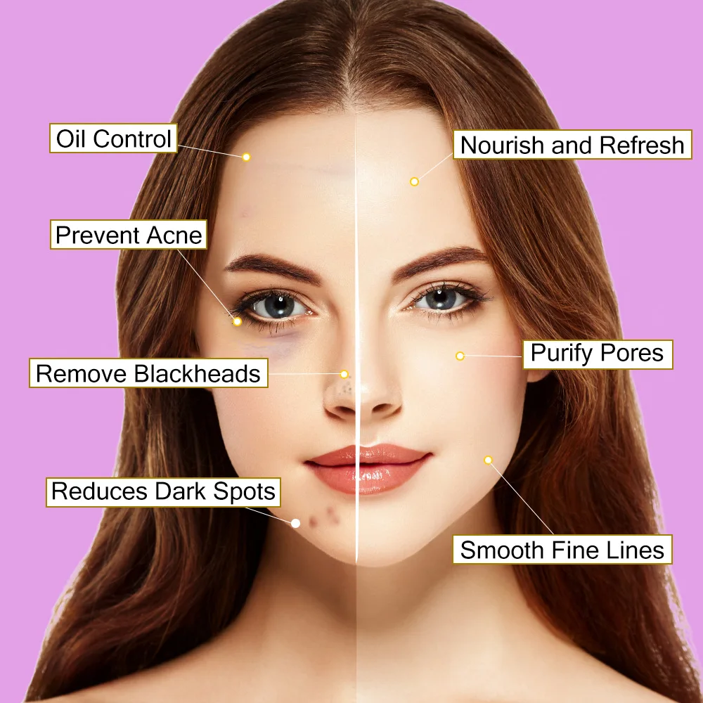 OEM ODM 100g Facial Skin Care Clay Mask Whitening Grape Mud With Crystal Material Wash Off Face Cleaning For Females