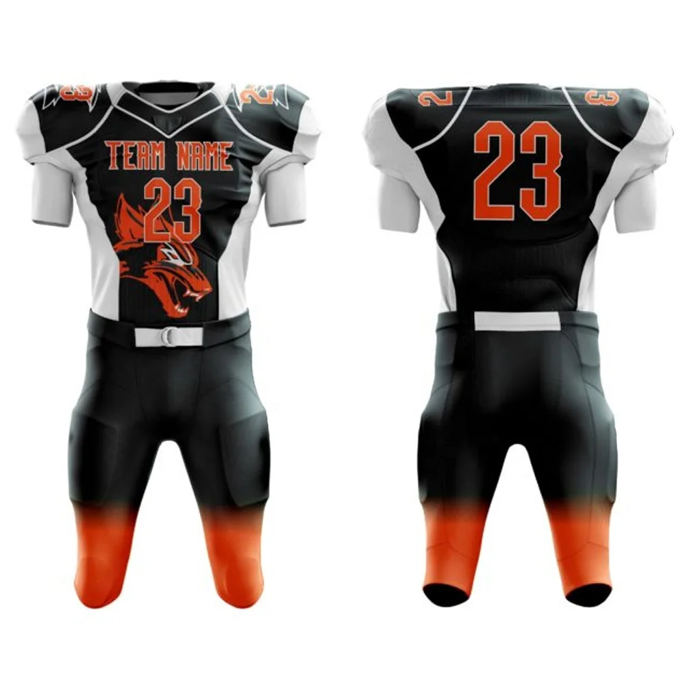 
Wholesale Unique Quality Customized American Football Uniform | 100% Polyester American Football Uniform Jersey 
