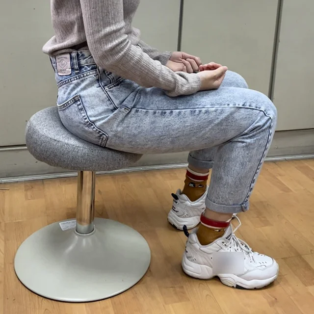 SEB High Quality Fabric Swivel Chair Ergonomic Squat Stool For Health exercise